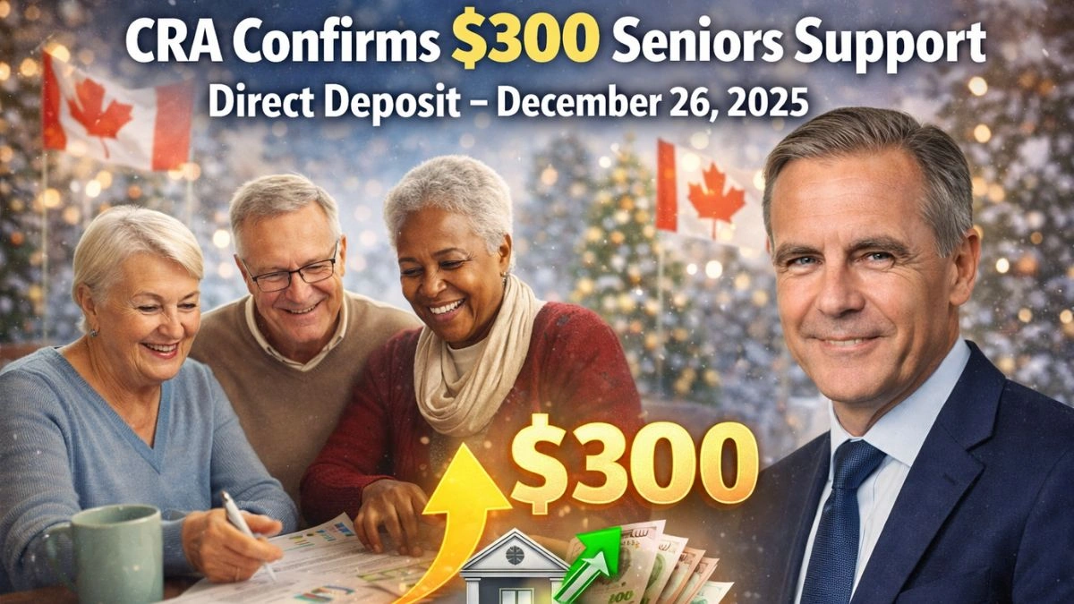 CRA Confirms $300 Seniors Support Payment: Direct Deposit Scheduled for December 26, 2025
